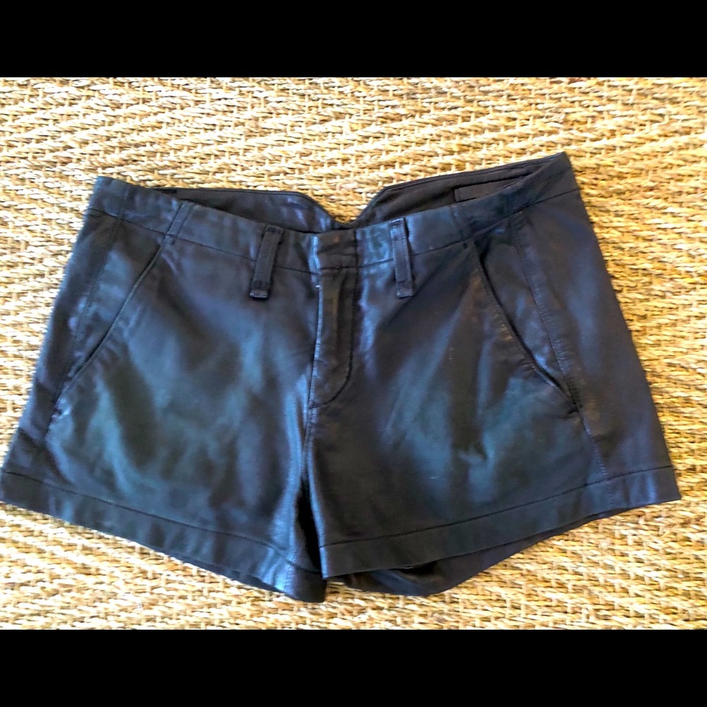 Rag and Bone leather shorts